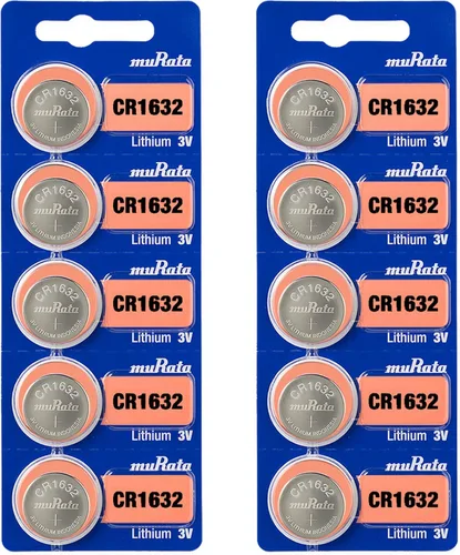 Vista 3 de Murata Batería CR1632 DL1632 ECR1632 3V Litio Moneda Celda (5 Baterías)