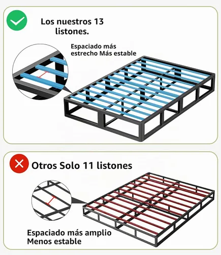 Vista 7 de ROIL Somier de 10 Pulgadas para Cama Individual, Somier Metálico Resistente con Funda de Tela, Capacidad Máxima de Peso de 3500 Libras, Fácil