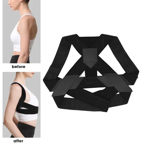 Vista 2 de ViaGasaFamido Back Straightener Posture Corrector, High Elasticity Shaping Posture Corrector Posture Improvement for Back Straightener (M)