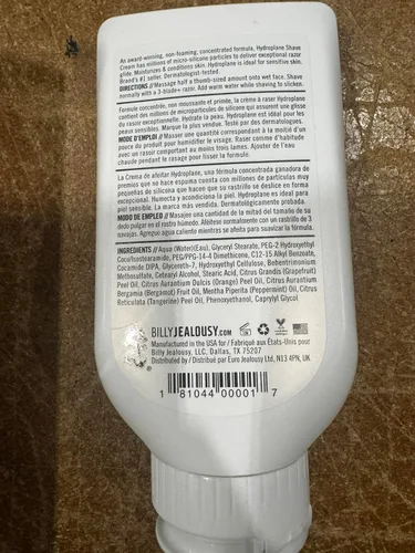 Vista 11 de Billy Jealousy Hydroplane - Crema de afeitar para hombre