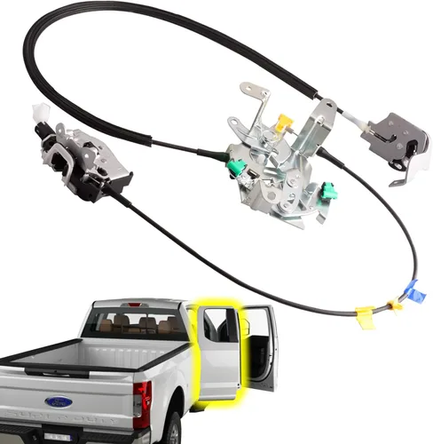 Vista 20 de Pestillo de puerta con conjunto de cable compatible para Ford F-150 de cabina extendida 2004-2008 Reemplazo de puerta trasera derecha 6L3Z18264A00B