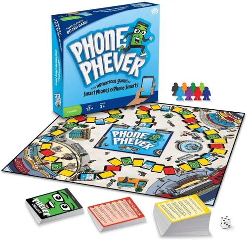 Vista 2 de Teléfono Phever Nueva Familia y tablero de juego para fiesta.