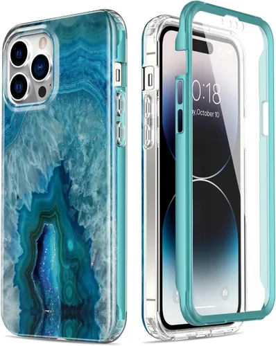 Vista 41 de Esdot Funda para iPhone 14 con Protector de Pantalla Integrado, Funda Resistente de Grado Militar con Diseños de Moda para Mujeres y Niñas, Funda