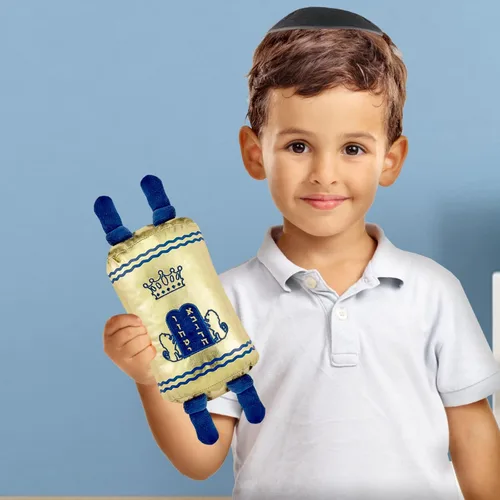 Vista 3 de Rite Lite Juguete de Torá de peluche suave mediano de 12 pulgadas de alto, regalos de Shabat, Shabbos, regalos judíos hebreos para niños, recuerdos