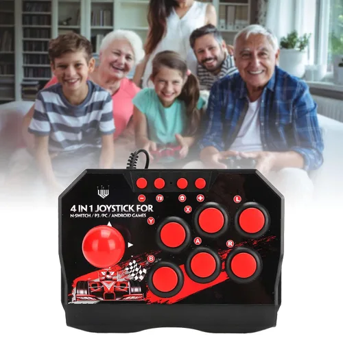 Vista 4 de Arcade FightStick Joystick,Arcade FightStick Arcade con cable Arcade Joystick Arcade Juegos Accesorios Accesorios de consola de juegos para PCPS3