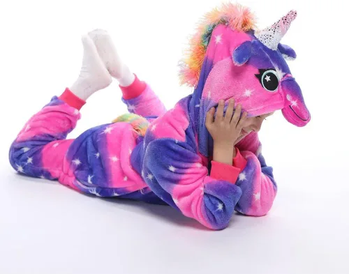 Vista 6 de Mono de unicornio para niños de Halloween