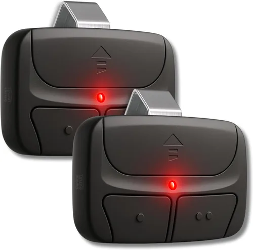 Vista 12 de Control remoto universal para puerta de garaje, control de puerta de 2 botones, repuesto para Liftmaster Chamberlain Craftsman Genie Linear Clicker