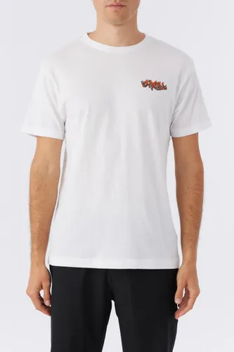 Vista 2 de O'NEILL Camiseta de personajes tropicales para hombre, cómodas camisetas gráficas para hombre, camiseta de manga corta serigrafiada
