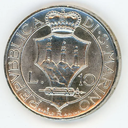 Vista 2 de 1937 SM Lire 10 Choice Sin Circular