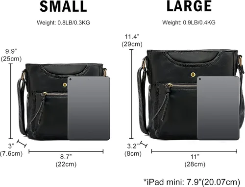 Vista 6 de Scarleton H2005 - Cartera para mujer, bolsas cruzadas, bolsa de hombro con múltiples bolsillos
