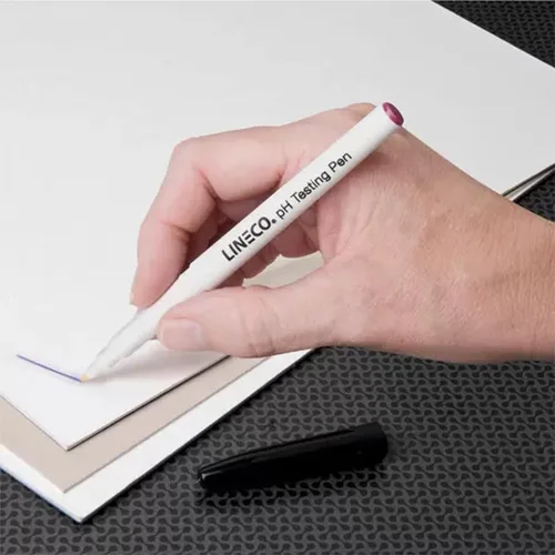 Vista 2 de Lineco Pluma de prueba de pH para productos de papel o cartón.