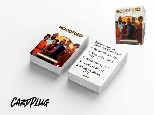Vista 3 de HoodFued: el mejor juego de cartas de trivia familiar – Un juego centrado en la cultura que reúne a amigos y familiares para divertirse y conocer