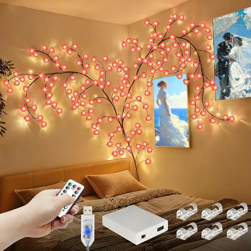 Vista 18 de 4FT 48LED USB Huevo de Pascua Rama Luces para decoración de pared, caja de 1 huevo de Pascua 48 LED