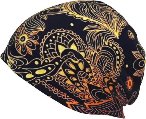 Vista 17 de Gorro africano holgado para adultos, tejido elástico, de calavera, gorro de invierno para exteriores para mujeres y hombres