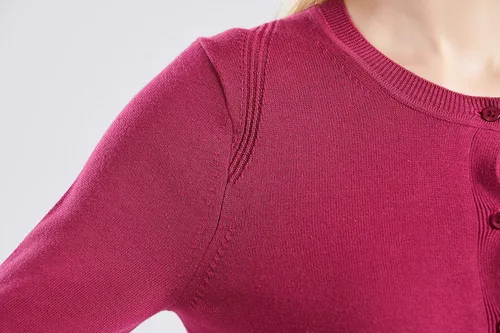 Vista 4 de Gilboa Suéter tipo cárdigan 100% algodón para mujer