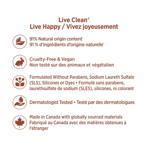 Vista 4 de Live Clean Champú, aceite de argán restaurador, 12 onzas