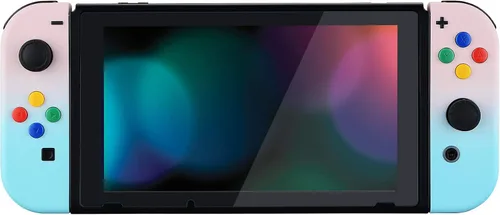 Vista 7 de eXtremeRate - Carcasa de control portátil Joy-Con con set de botones completo repuesto de carcasa hazlo tú mismo para control de Nintendo Switch