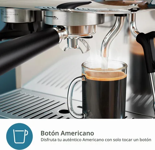 Vista 6 de Máquina de Espresso Semi Automática PHILIPS Barista Brew - Botón para Espresso Simple y Doble + Americano, Contenedor Dual de 280g para Dos Tipos