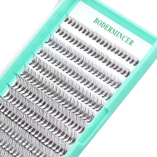 Vista 22 de Bodermincer 7D/10D/20D/30D/40D/50D/60D/80D/100D Rizo D, 240 unidades, extensiones de pestañas postizas, individuales y en racimo, pestañas falsas