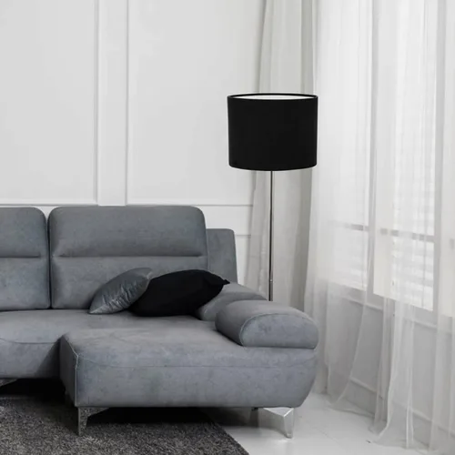 Vista 2 de Beaupretty Pantalla ovalada de tela para lámpara E27, cubierta de repuesto para lámpara de mesa, protector de luz de lámpara de pie