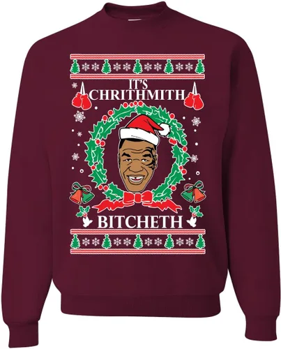 Vista 40 de Merry Chrithmith Ugly Christmas Sweater Unisex Crewneck Graphic Sweatshirt Negro Bitcheth