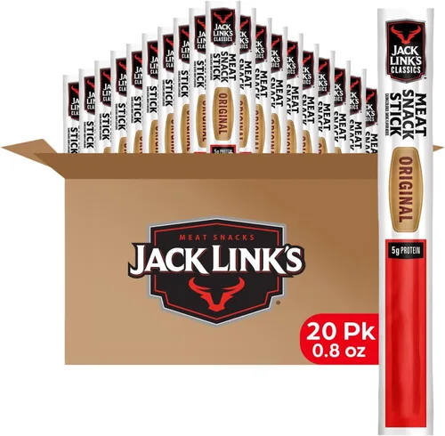 Vista 12 de Jack Link's Classics Palitos de Carne, Teriyaki - Bocadillo de Proteína, Palitos de Carne con 5g de Proteína, Hechos con Carne de Res y Cerdo, Aptos