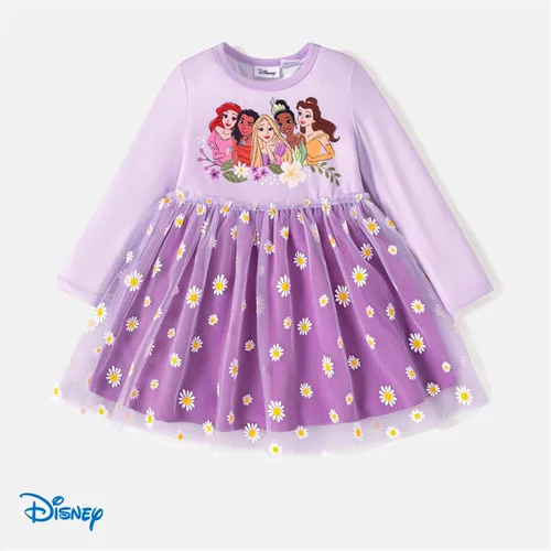 Vista 7 de Disney Vestido de tul de malla de manga larga para niña de 2 a 6 años
