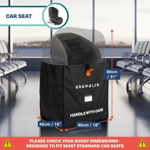 Vista 2 de Bramble - Bolsa de viaje para asiento de automóvil para control de puerta de avión - Bolsa de asiento de automóvil de nailon balístico resistente al