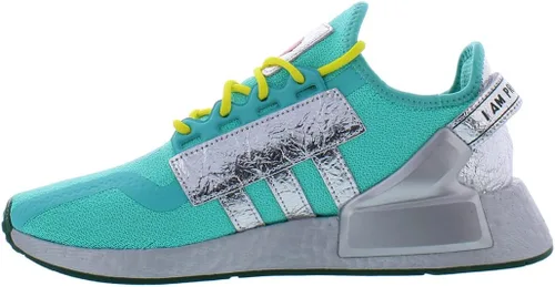 Vista 4 de adidas NMD_R1.V2 South Park - Zapatos para hombre talla 8.5, color verde azuladoplateado, Pavo real verde azuladoplateado metálico azul