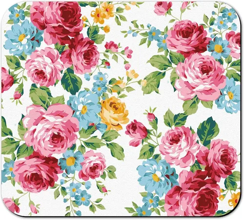 Vista 25 de Tapete de secado de platos para encimera de cocina, 20 x 12 pulgadas, lavable, almohadilla de secado rápido de platos, parte trasera de goma Flores
