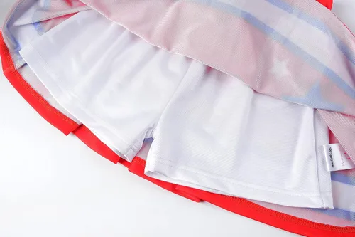Vista 6 de ReliBeauty Disfraz de animadora para niñas, uniforme de animadora