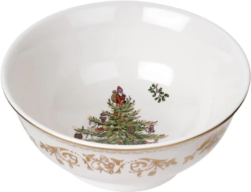 Vista 10 de Soporte para pastel dorado para árbol de Navidad