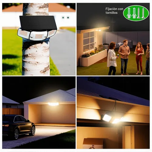 Vista 7 de intelamp Luz solar al aire libre del sensor de movimiento de la inundación