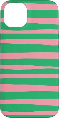 Vista 15 de Pink and Green Stripes aka Streaks Case for iPhone 16