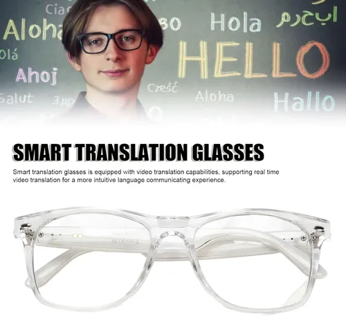Vista 2 de Blue Tech - Gafas Bluetooth para mujer, lentes Bluetooth con altavoces, gafas de traducción AI en tiempo real, soporte de traducción en tiempo real