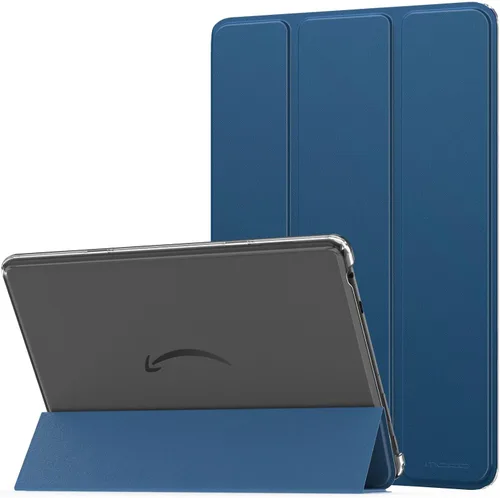 Vista 21 de MoKo - Funda para tableta Amazon Kindle Fire HD 10 (13ª generación, versión 2023) de 10.1 pulgadas, funda de piel sintética con soporte triple