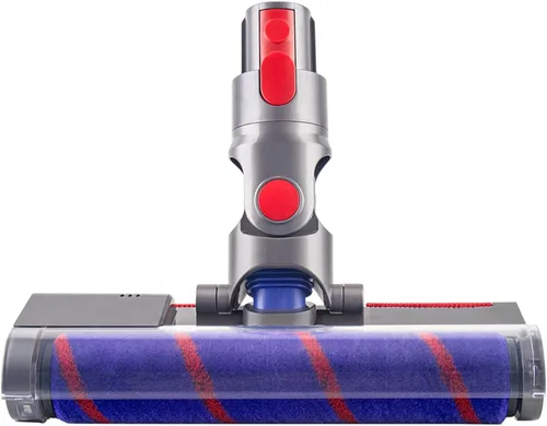 Vista 2 de Cabezal de cepillo delgado de rodillo suave compatible con Dyson V15/V11/V10/V8/V7 con accesorios de aspiradora de luz láser