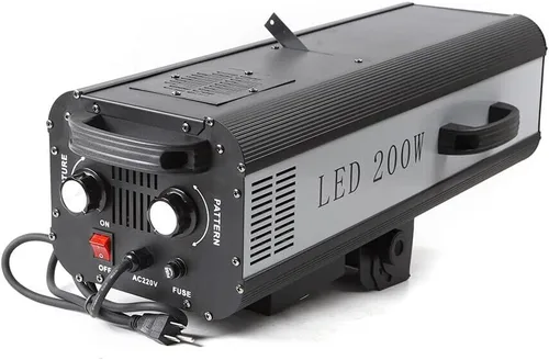 Vista 5 de Proyector LED de 200 W, luz de escenario de control manual, luz de escenario de apertura ajustable para DJ, discoteca, club, fiesta, boda