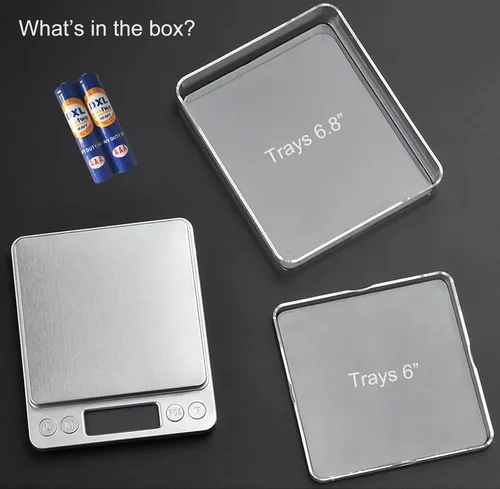 Vista 6 de Báscula digital de alimentos de 105.82 oz/0.00 oz oz gramos y onzas, báscula de cocina para cocinar hornear con retroiluminación pantalla LCD, tare