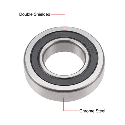 Vista 2 de uxcell R16-2RS Rodamiento de bolas profundo del surco 1-inchx2-inchx1/2-inch doble sellado rodamientos de acero cromado 2pcs