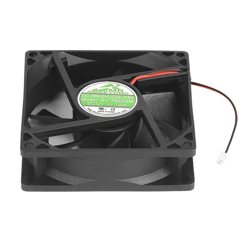 Vista 8 de 3.150 in por 3.150 in por 0.984 in 8025 12V DC 0.20A Dual Ball Bearing Ventilador de enfriamiento sin escobillas 2pin AV-F8025MB UL CE