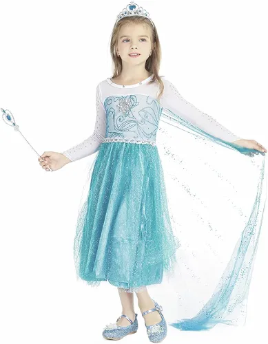 Vista 6 de Princess Costumes for Little Girls Dress Up Clothes for Little Girls Toddler Costume with Accessories Christmas Birthday