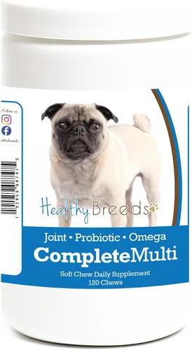 Vista 62 de Healthy Breeds Affenpinscher todo en uno multivitamínico suave masticable 120