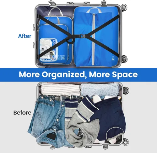 Vista 4 de Cambond Compression Packing Cubes for Suitcases - Packing Cubes for Travel Bags Luggage Organizers Travel Essentials Compression Cubes for Carry on