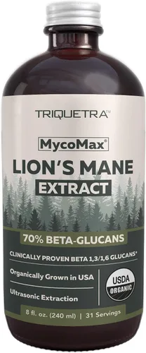 Vista 9 de Suplemento de Hongos Mane de León MycoMax - 70% Beta Glucanos, Extracto Orgánico de Mane de León de Máxima Potencia, Cultivado en EE. UU. +