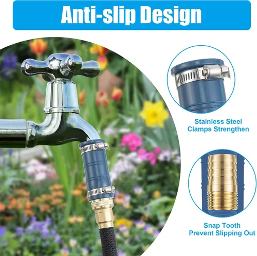 Vista 4 de 1 paquete de adaptador universal para manguera de grifo, accesorio de manguera de fregadero engrosado para grifo, conector de manguera de agua