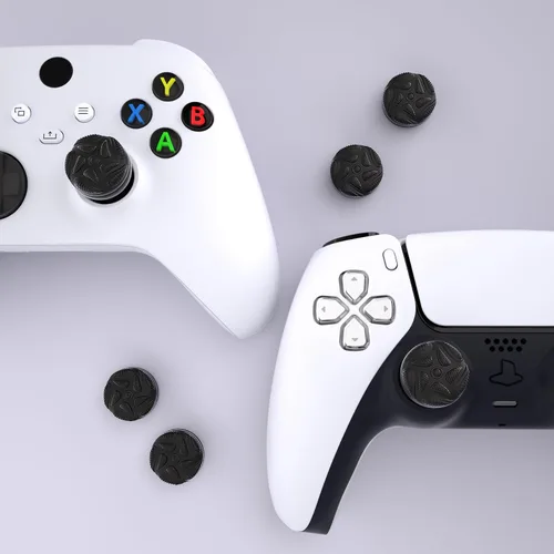 Vista 7 de PlayVital Thumbs - Tapas de cojín para el pulgar para PS54, funda de agarre para el pulgar para Xbox Series XS, tapas de agarre para el pulgar