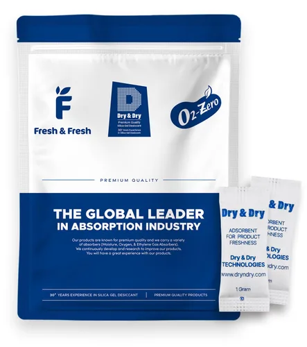 Vista 18 de Dry & Dry 0.02 oz [50 paquetes] Paquetes de gel de sílice seguros para alimentos y farmacéuticos desecantes - Paquetes de gel de sílice Tyvek®