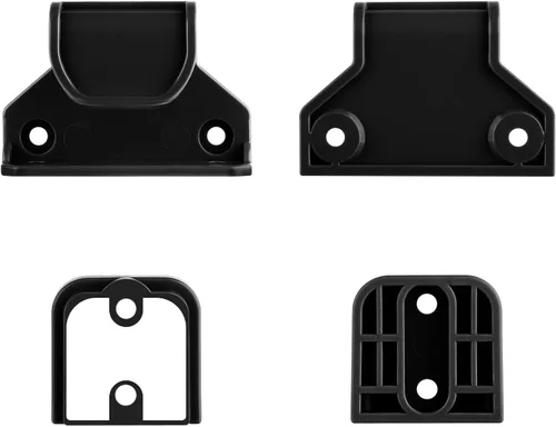 Vista 4 de Kit de piezas de repuesto retráctil para puerta de bebé, juego completo de accesorios de montaje en pared con soportes, anclajes y tornillos (negro)