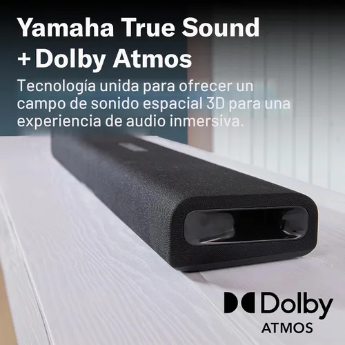 Vista 2 de Yamaha SR-B30A - Barra de sonido Dolby Atmos con subwoofers incorporados (Negro)